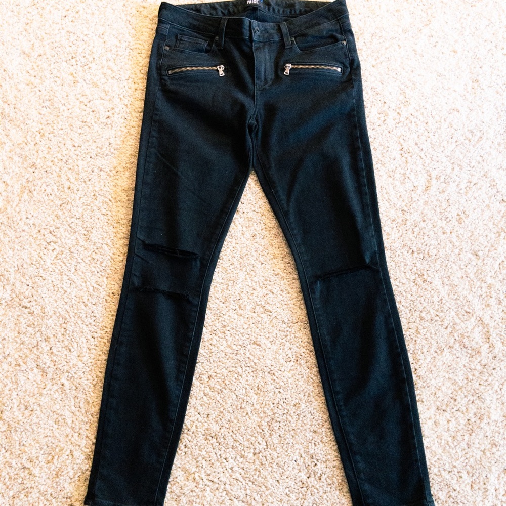 Paige Denim Indio Zip skinny jean